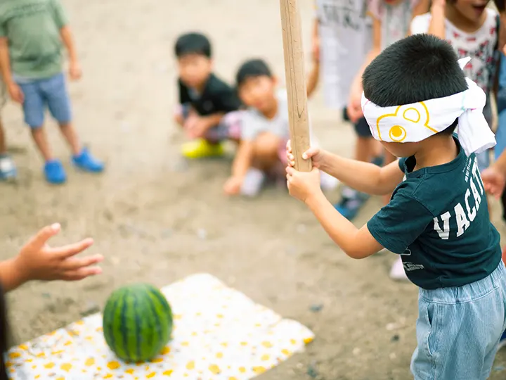 ホンモノ体験 天草海水浴スイカわり