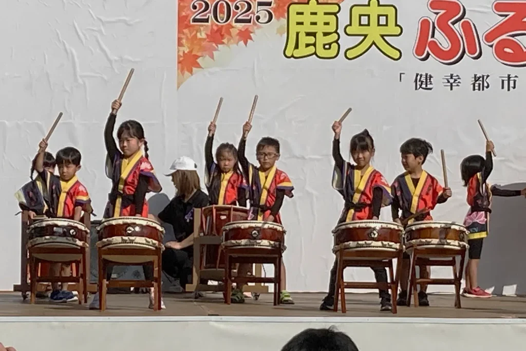 鹿央町伝統芸能あおぞら太鼓